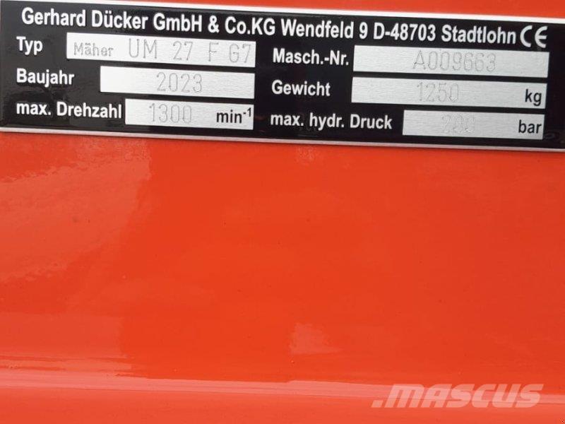 Dücker UM 27 Rivoltatrici di compostaggio