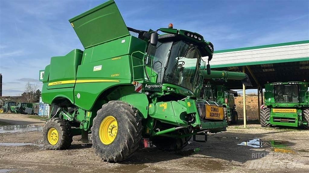 John Deere S670 Mietitrebbiatrici