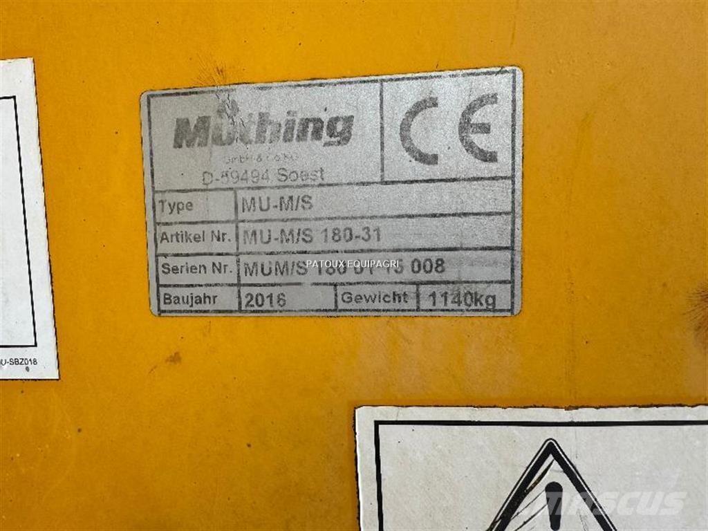 Müthing MU/MS-180 Erpici rotanti e motozappe