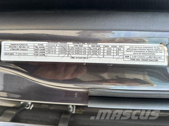 Peterbilt 567 Motrici e Trattori Stradali