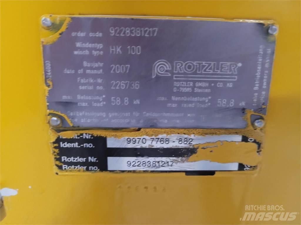Faun HK 100 winch Parti e equipaggiamenti per Gru