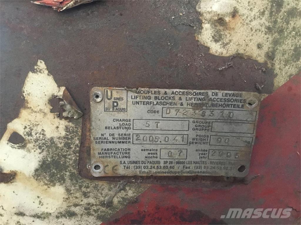  Hookblock 5ton Parti e equipaggiamenti per Gru