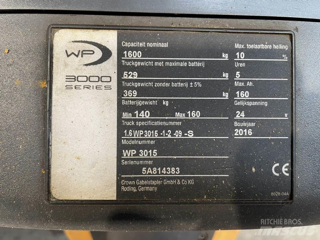 Crown WP3015 Transpallet uomo a terra