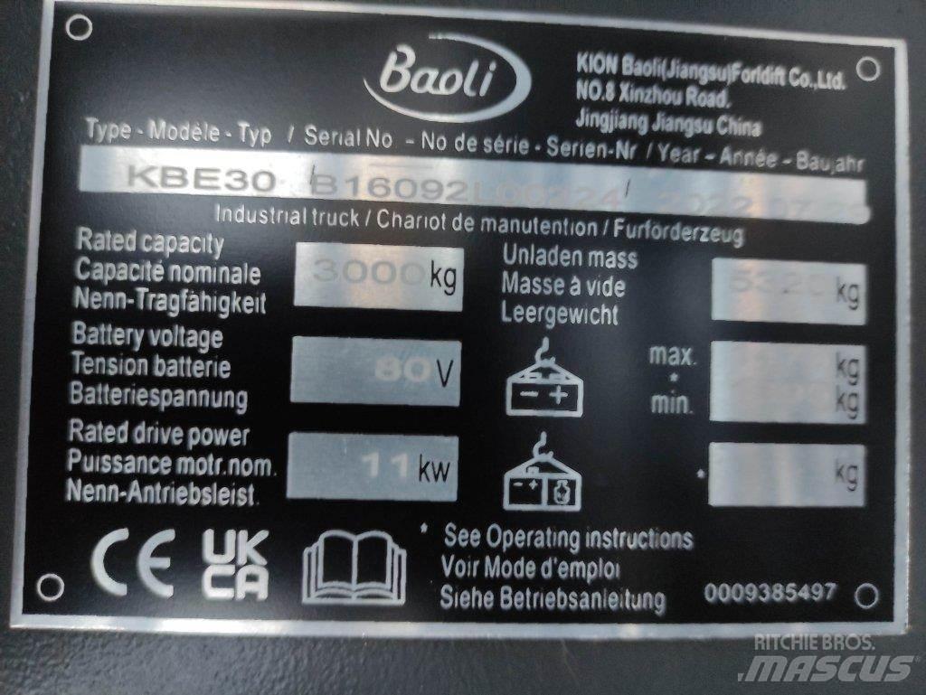Baoli KBE30 Carrelli elevatori elettrici