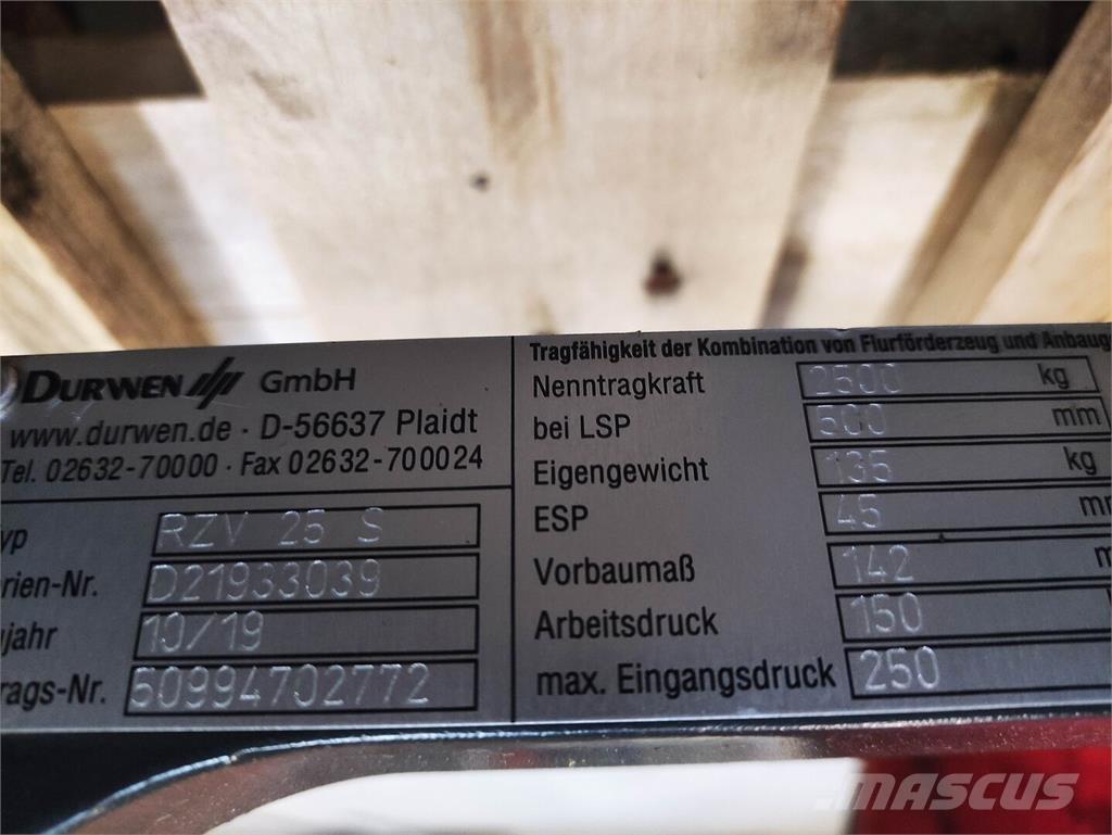 Durwen RZV 25 S Movimentazione Materiali - Altro