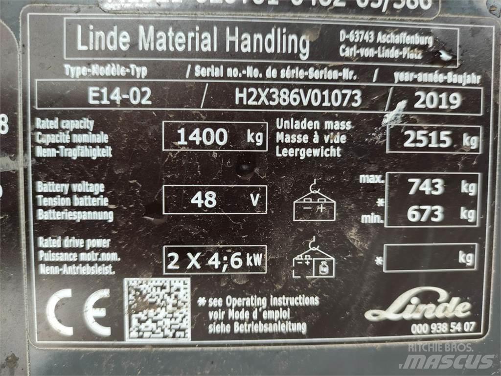 Linde E14-02-386-EVO Carrelli elevatori elettrici