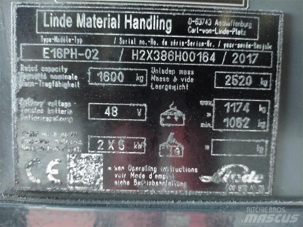 Linde E16PH-02-386 EVO Carrelli elevatori elettrici