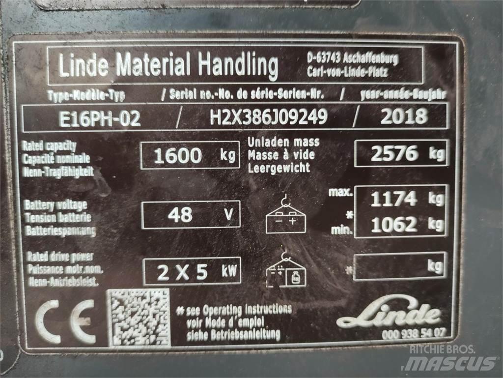 Linde E16PH-02-386-EVO Carrelli elevatori elettrici