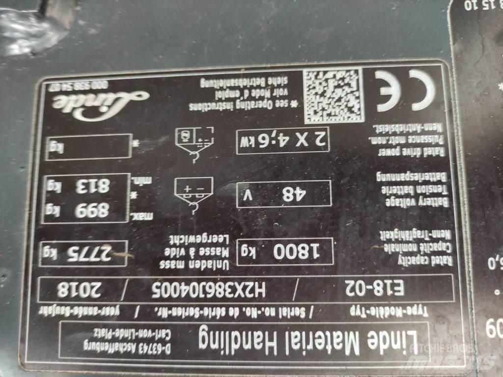 Linde E18-02-386 EVO Carrelli elevatori elettrici
