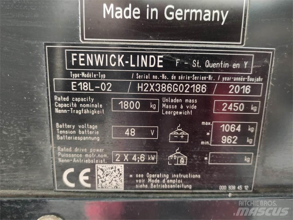 Linde E18L-02-386 Carrelli elevatori elettrici
