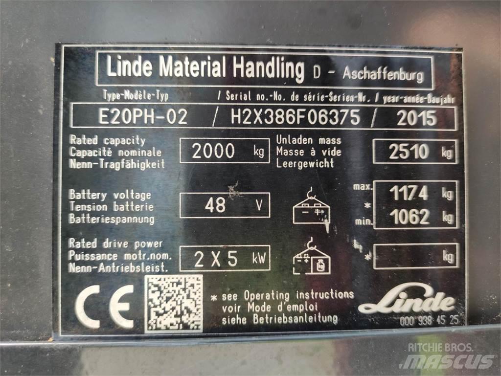 Linde E20-PH-02 Carrelli elevatori elettrici