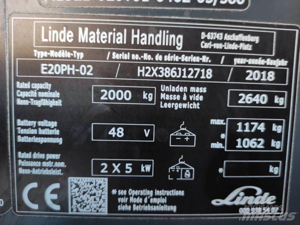Linde E20P-02-386 EVO Carrelli elevatori elettrici