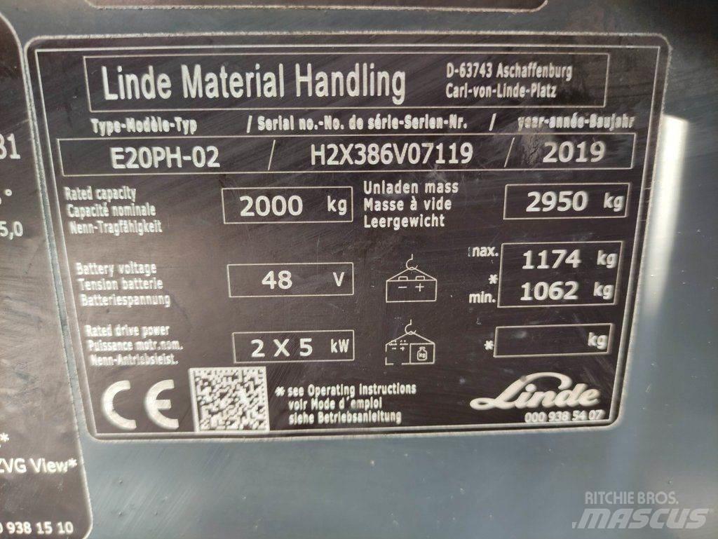 Linde E20PH-02-386 EVO Carrelli elevatori elettrici