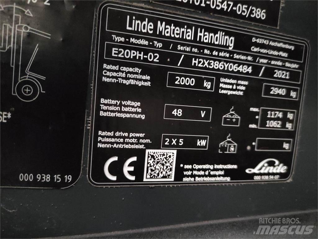 Linde E20PH-02-386-EVO Carrelli elevatori elettrici
