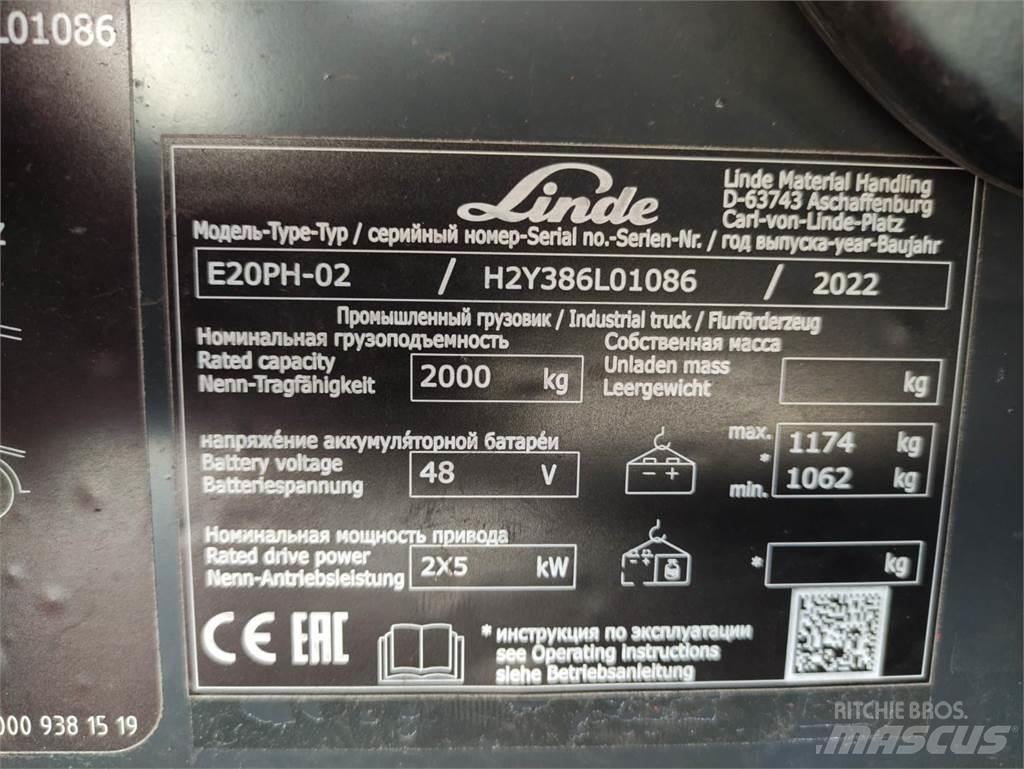 Linde E20PH-02-386-EVO Carrelli elevatori elettrici