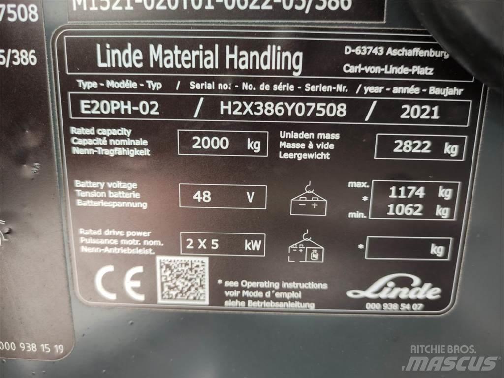 Linde E20PH-02-386-EVO Carrelli elevatori elettrici