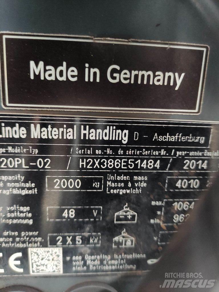 Linde E20PL-02-386 EVO Carrelli elevatori elettrici
