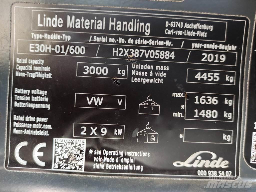 Linde E30H-01/600-387 Carrelli elevatori elettrici