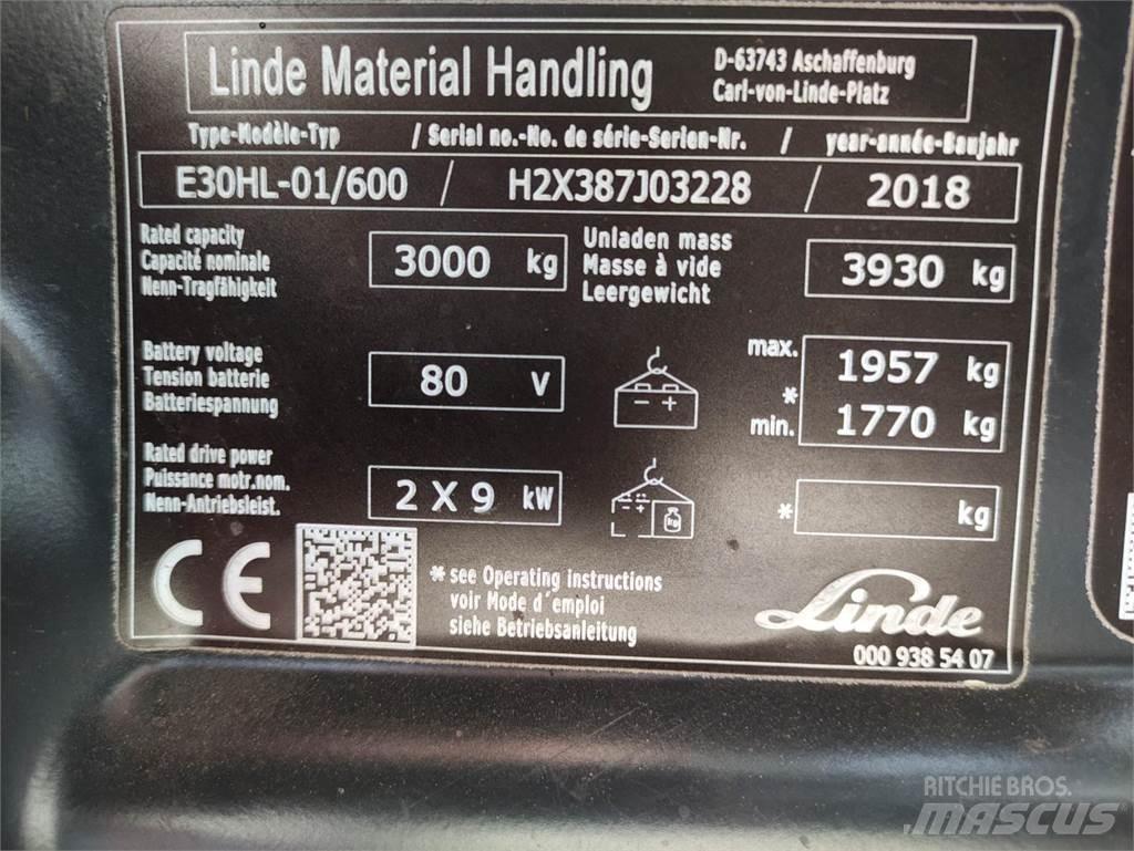 Linde E30HL-01/600-387 Carrelli elevatori elettrici