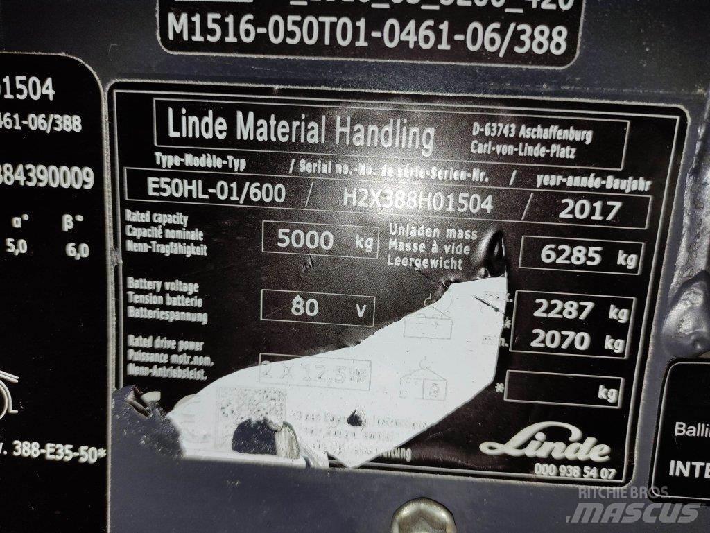Linde E50HL-01/600-388 Carrelli elevatori elettrici