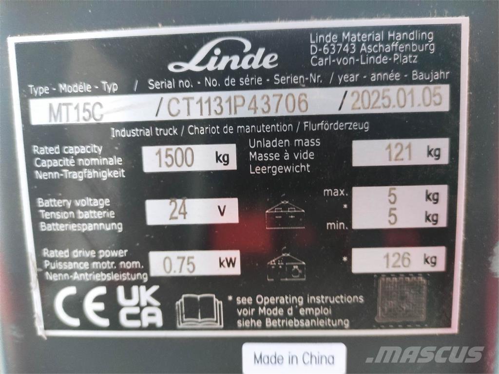 Linde MT15C Transpallet manuale
