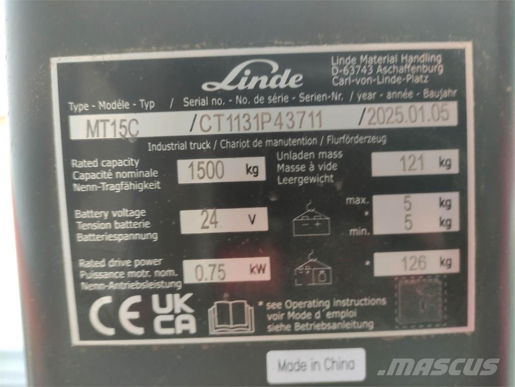 Linde MT15C Transpallet manuale