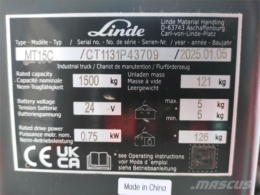Linde MT15C Transpallet manuale