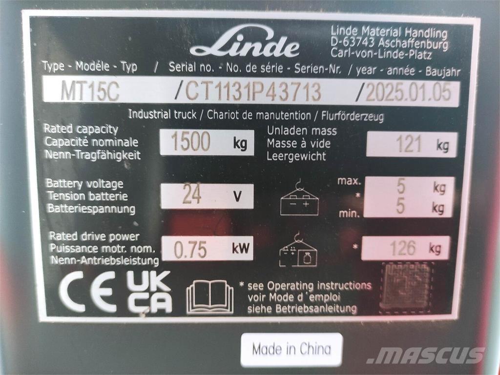 Linde MT15C Transpallet manuale
