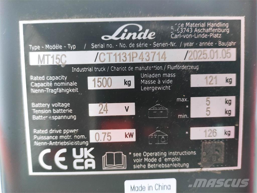 Linde MT15C Transpallet manuale