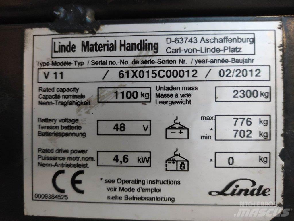 Linde V11 Commissionatore alto livello