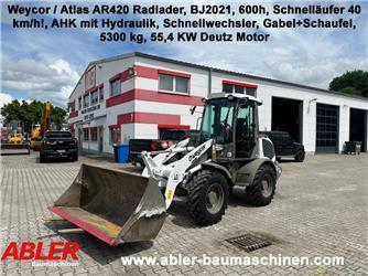 Weycor Atlas AR420 Radlader Gabel+Schaufel 40 km/h SW