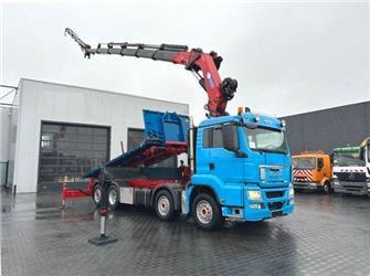 MAN TGS 35.480 8x4 HMF 6020 FLY JIB WINCH KRAN cran
