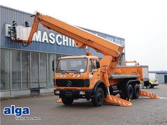 Mercedes-Benz 2222 6x4, Ruthmann MTS 260, 26m³, Korb, Blattfe.
