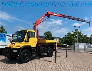 Unimog U 500 Lang/ VarioPilot/ MKG Kran 12.35m=940kg