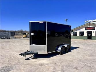 H&H Trailers® H7212 6' X 12' Tandem Axle V Nose Cargo