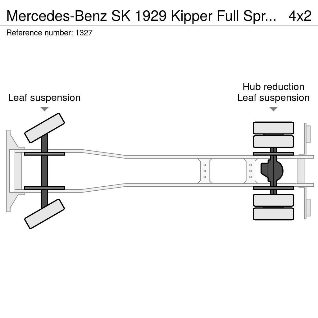 Mercedes-Benz SK 1929 Kipper Full Spring V8 Big Axle Good Condit Camion ribaltabili