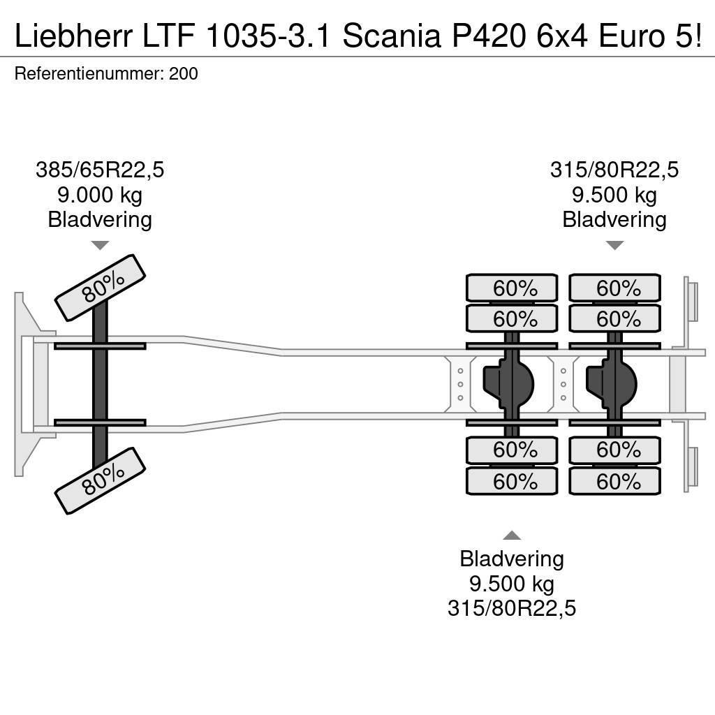 Liebherr LTF 1035-3.1 Scania P420 6x4 Euro 5! Gru per tutti i terreni