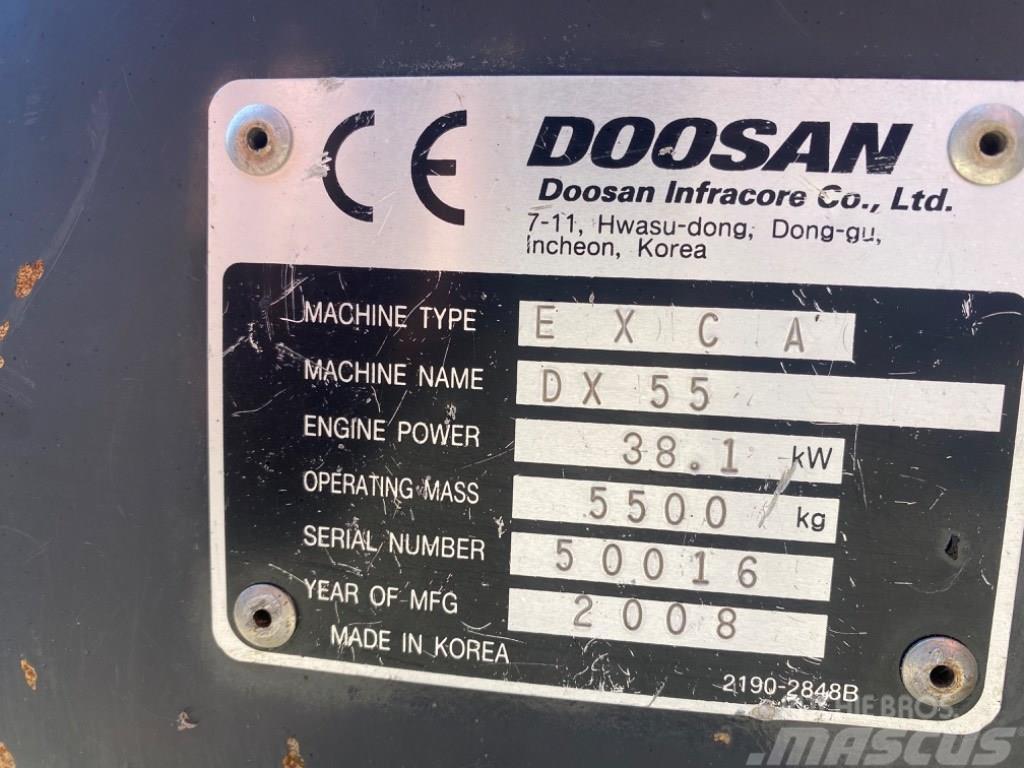 Doosan DX 55 Miniescavatori