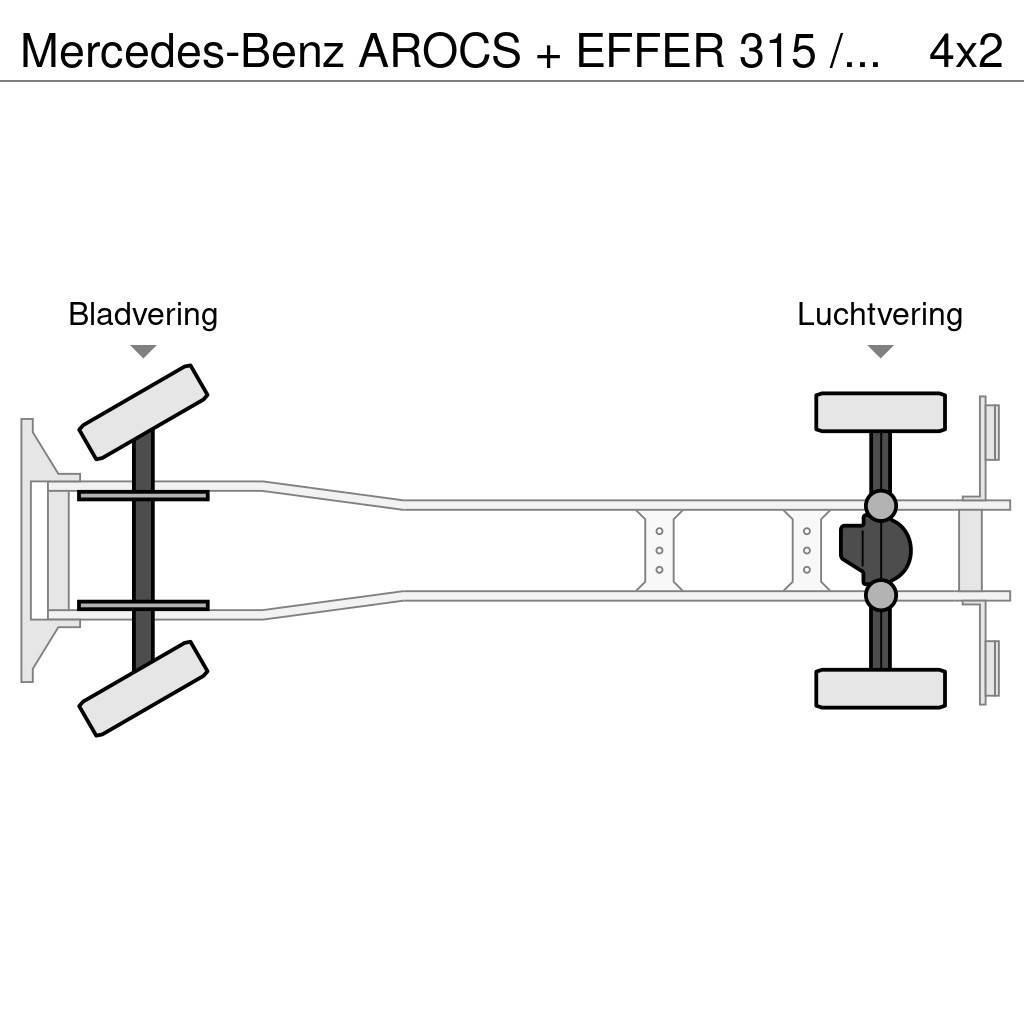 Mercedes-Benz AROCS + EFFER 315 / 6S + FLY JIB 4S / LIER / WINCH Gru per tutti i terreni