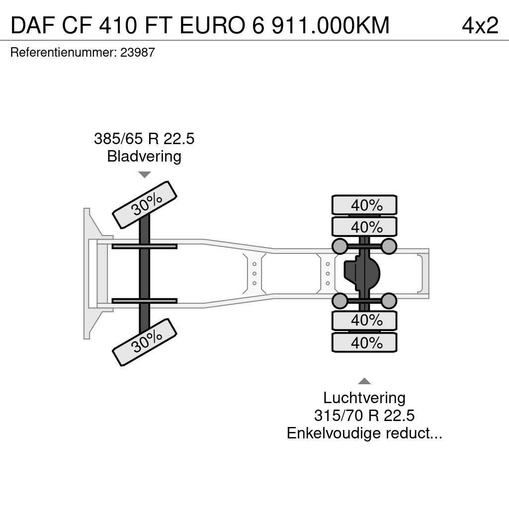 DAF CF 410 FT EURO 6 911.000KM Motrici e Trattori Stradali