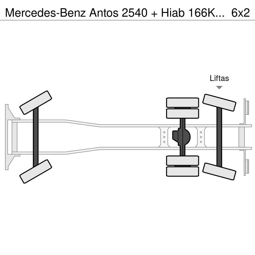 Mercedes-Benz Antos 2540 + Hiab 166K Pro Gru per tutti i terreni