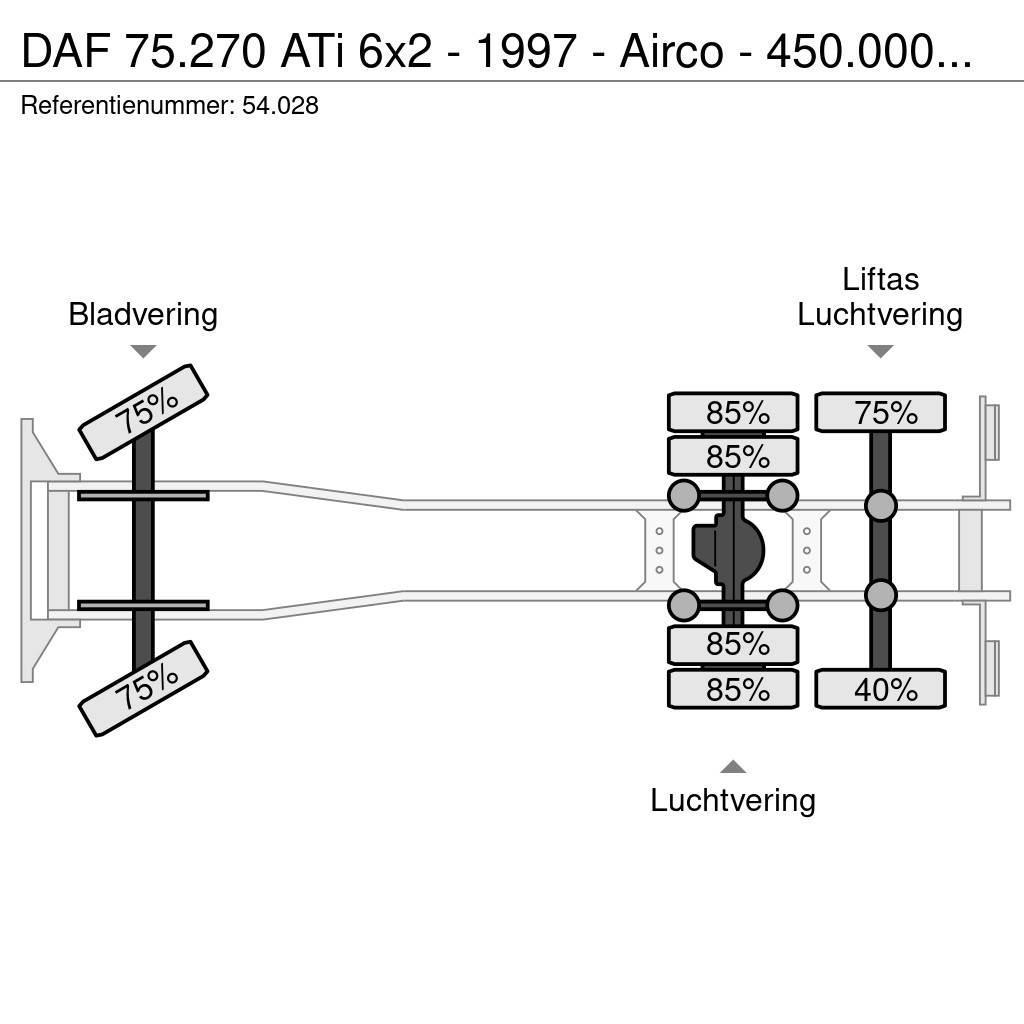 DAF 75.270 ATi 6x2 - 1997 - Airco - 450.000km - Unique Motrici centinate