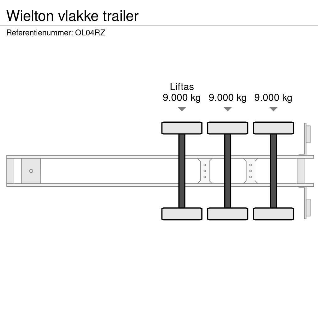 Wielton vlakke trailer Semirimorchio a pianale