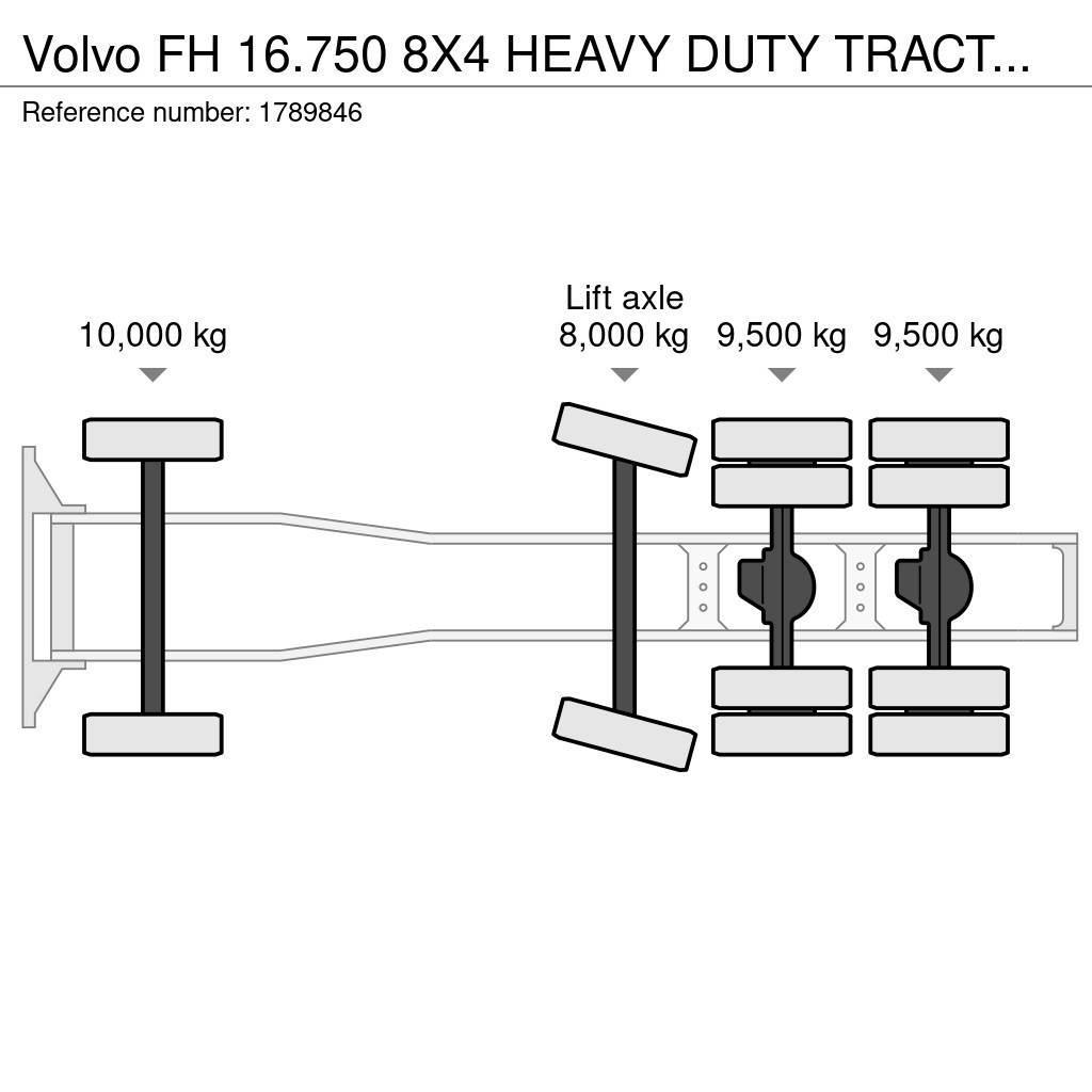 Volvo FH 16.750 8X4 HEAVY DUTY TRACTOR/SZM/TREKKER Motrici e Trattori Stradali