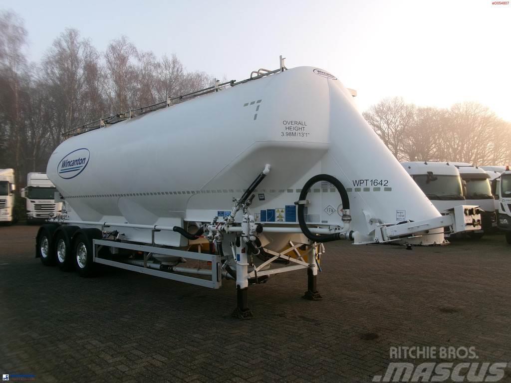 Feldbinder Powder tank alu alu 49 m3 / 1 comp Semirimorchi cisterna