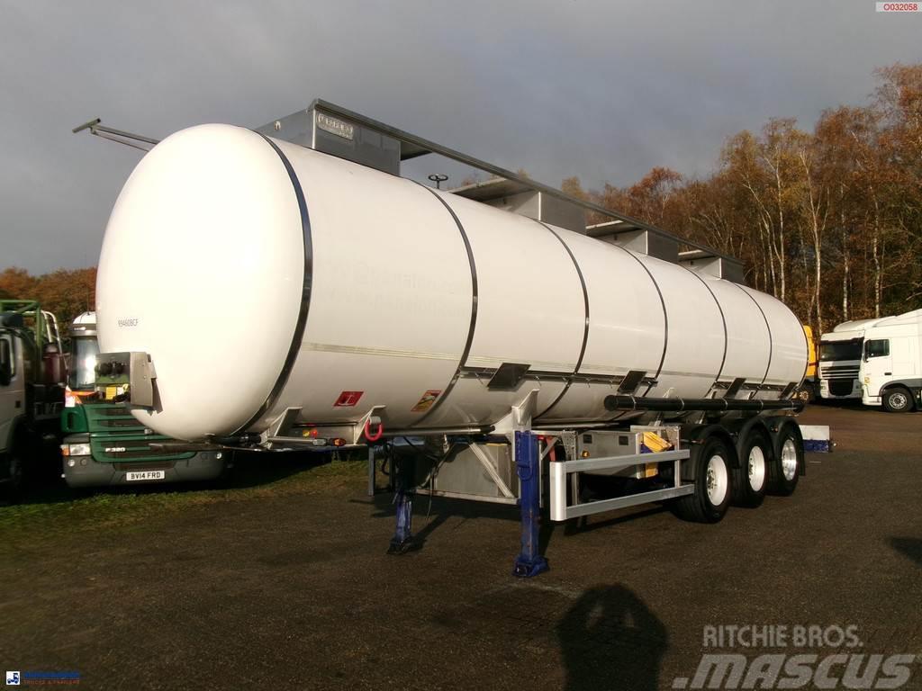  Parcisa Chemical tank inox L4BH 34.3 m3 / 4 comp / Semirimorchi cisterna