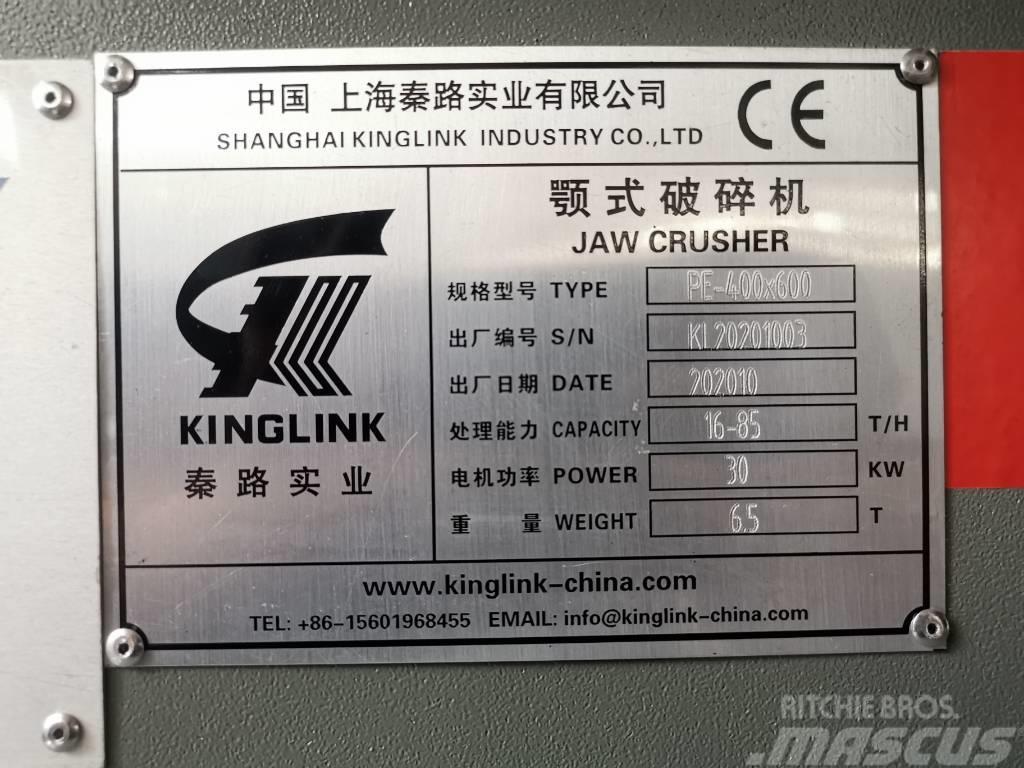 Kinglink Jaw Crusher PE400X600 (16X24) Frantoi