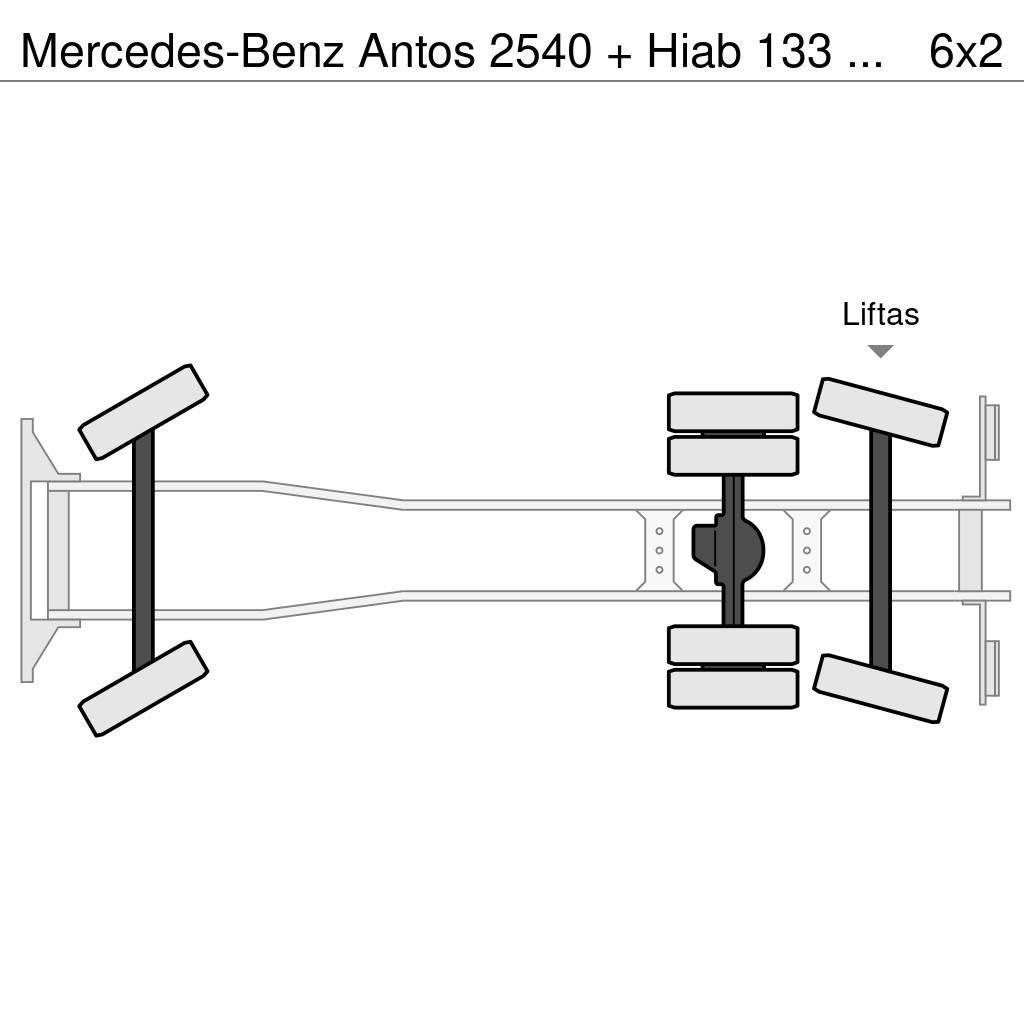 Mercedes-Benz Antos 2540 + Hiab 133 K pro crane Gru per tutti i terreni
