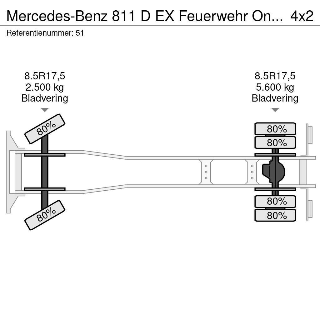 Mercedes-Benz 811 D EX Feuerwehr Only 13.000 KM Like New! Autocabinati