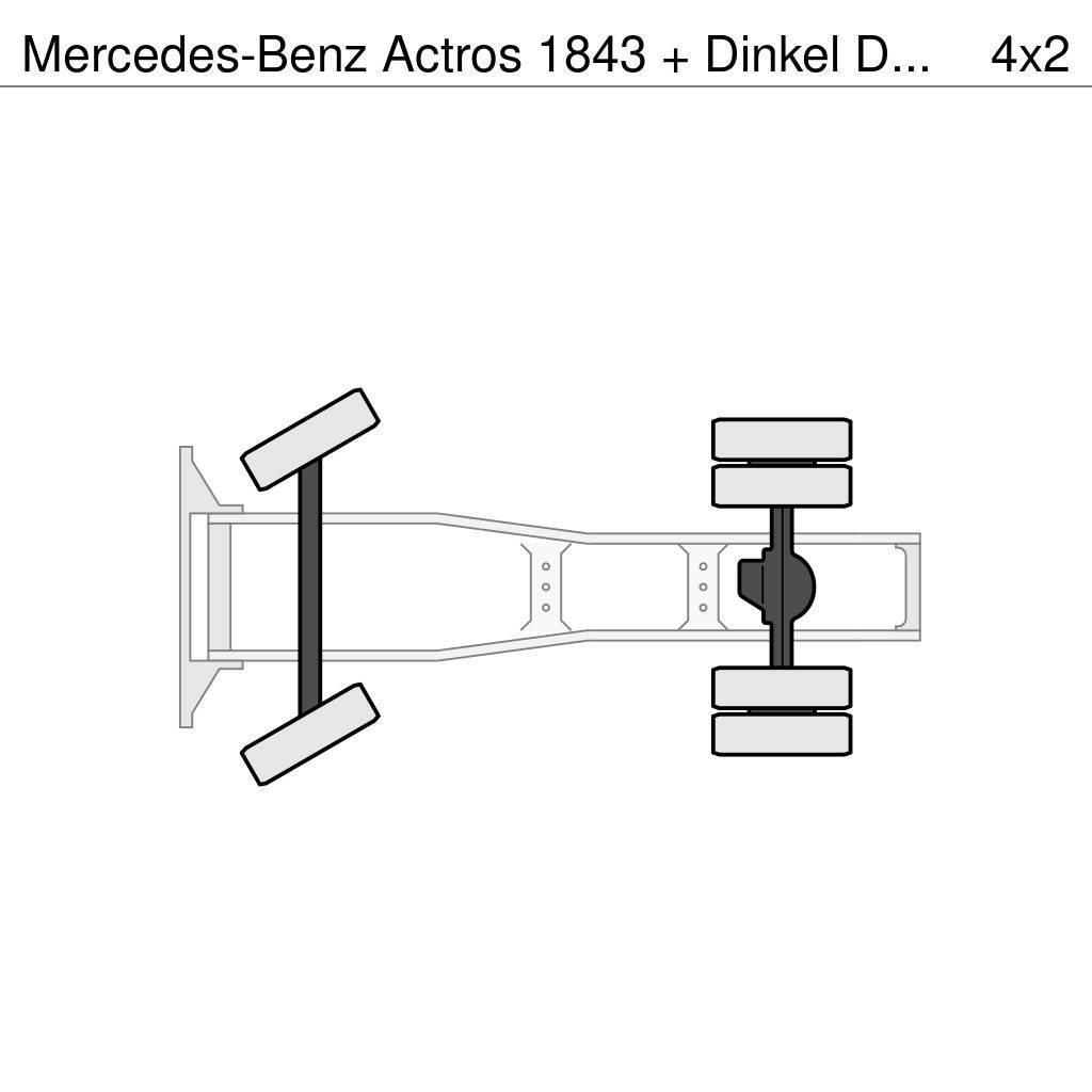 Mercedes-Benz Actros 1843 + Dinkel DTSAV 28000 Dieplader Motrici e Trattori Stradali